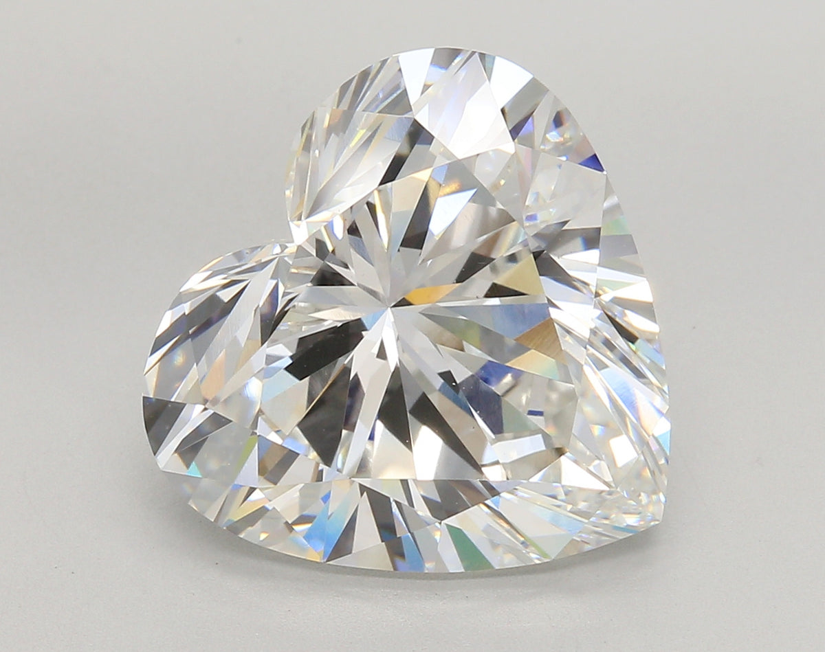 10.56 Carat Heart Shaped, Ideal Cut, F Color, VS1 Clarity, IGI Certified Lab Grown Diamond