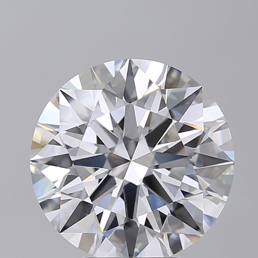 6.02 Carat Round Shaped, Ideal Cut, E Color, VVS2 Clarity, IGI Certified Lab Grown Diamond