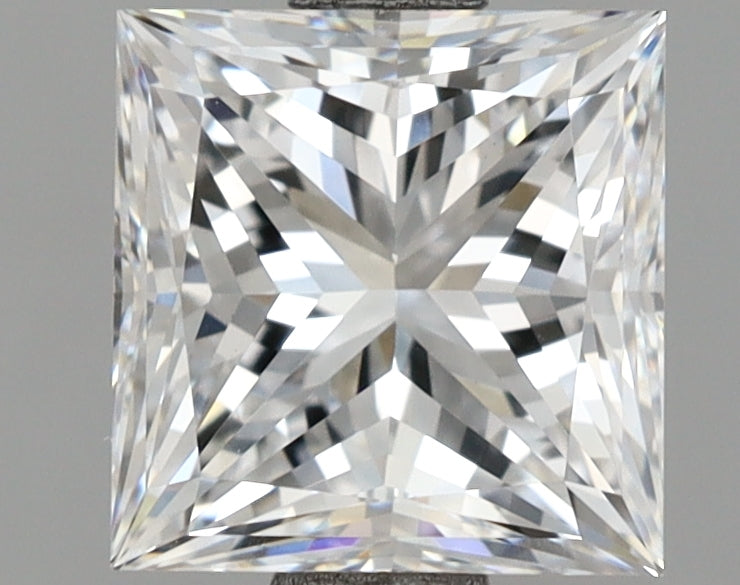 2.03 Carat Princess Shaped, Excellent Cut, D Color, VVS2 Clarity, IGI Certified Lab Grown Diamond