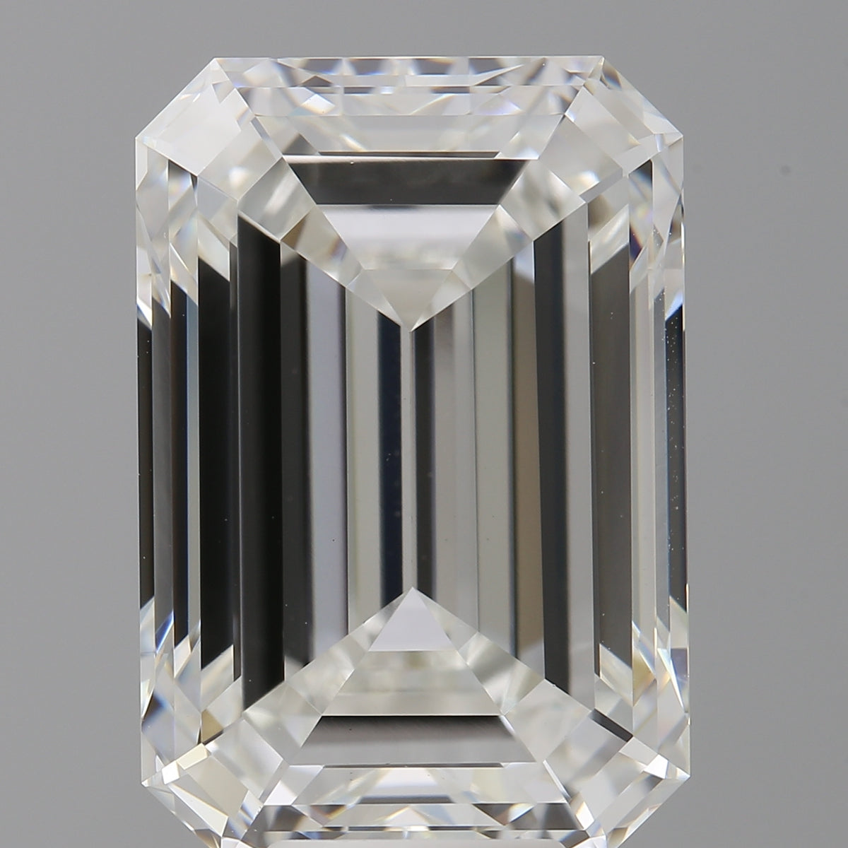 10.09 Carat Emerald Shaped, Ideal Cut, F Color, VVS2 Clarity, IGI Certified Lab Grown Diamond