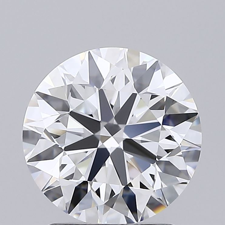 2.01 Carat Round Shaped, Excellent Cut, D Color, VVS1 Clarity, IGI Certified Lab Grown Diamond