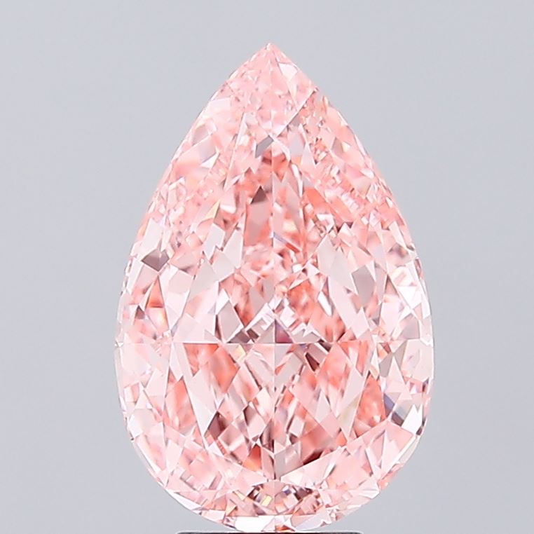 5.11 Carat Pear Shaped, Excellent Cut, VVS2 Clarity, IGI Certified Lab Grown Diamond