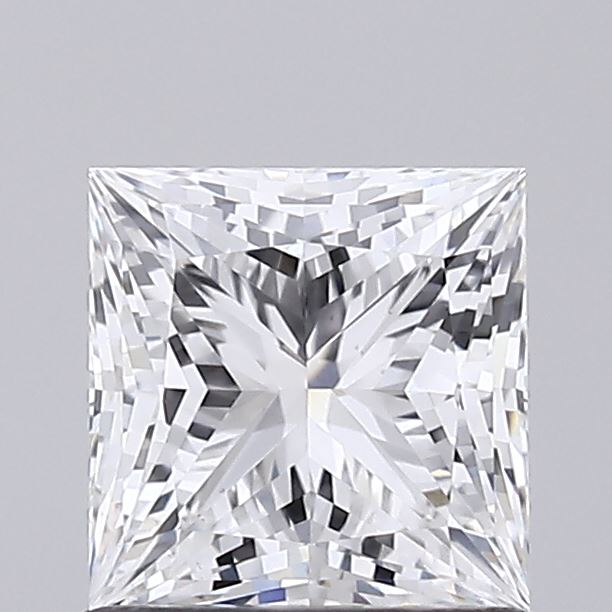 1.03 Carat Princess Shaped, Ideal Cut, E Color, VS1 Clarity, IGI Certified Lab Grown Diamond