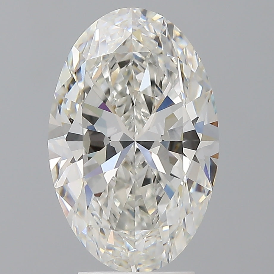 4.08 Carat Oval Shaped, Ideal Cut, F Color, VVS2 Clarity, IGI Certified Lab Grown Diamond