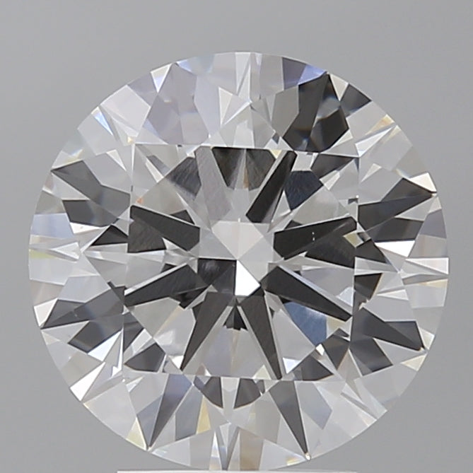 4.05 Carat Round Shaped, Ideal Cut, E Color, VVS2 Clarity, IGI Certified Lab Grown Diamond