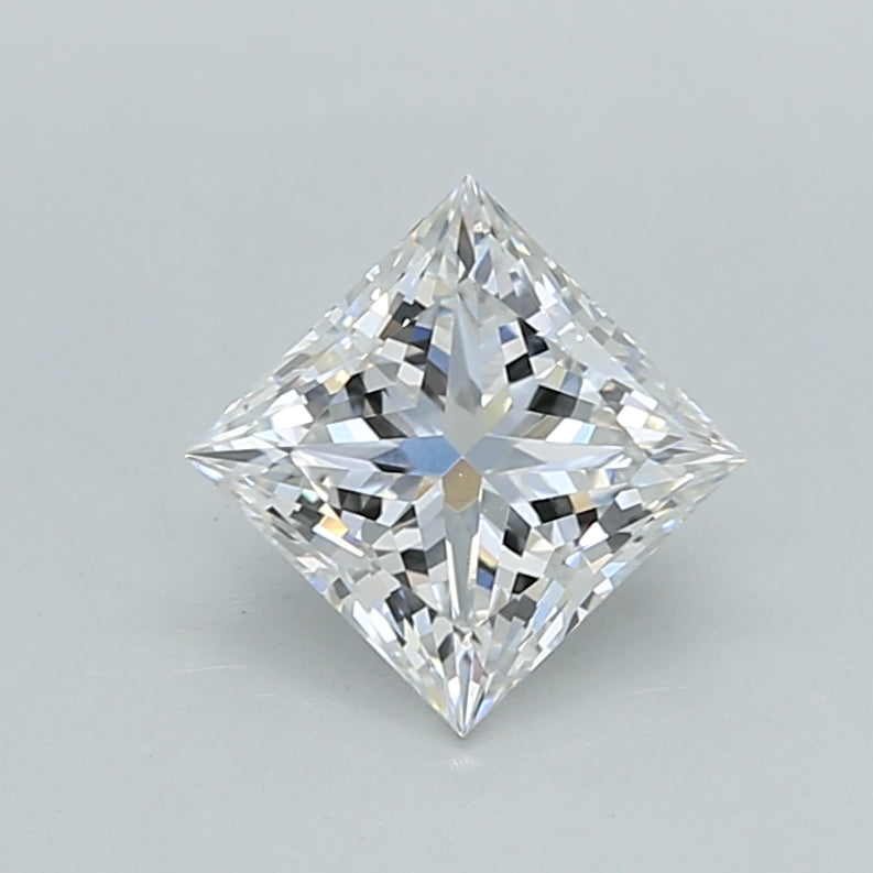 1.05 Carat Princess Shaped, Ideal Cut, E Color, VVS1 Clarity, IGI Certified Lab Grown Diamond