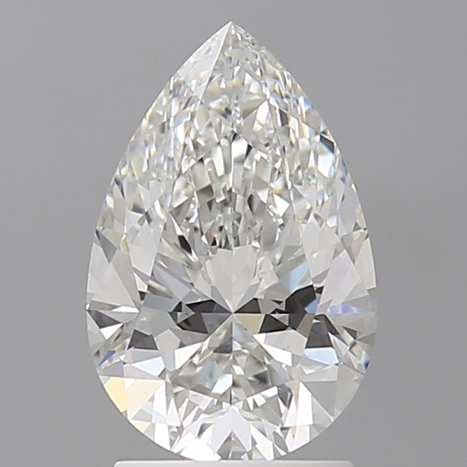 2.09 Carat Pear Shaped, Ideal Cut, E Color, VS1 Clarity, IGI Certified Lab Grown Diamond
