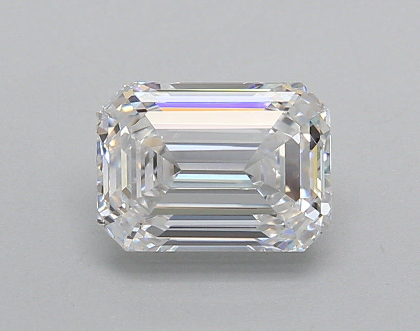 1.51 Carat Emerald Shaped, Excellent Cut, D Color, VVS1 Clarity, IGI Certified Lab Grown Diamond