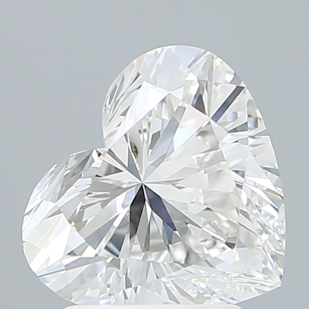 2.46 Carat Heart Shaped, Ideal Cut, E Color, VVS2 Clarity, IGI Certified Lab Grown Diamond