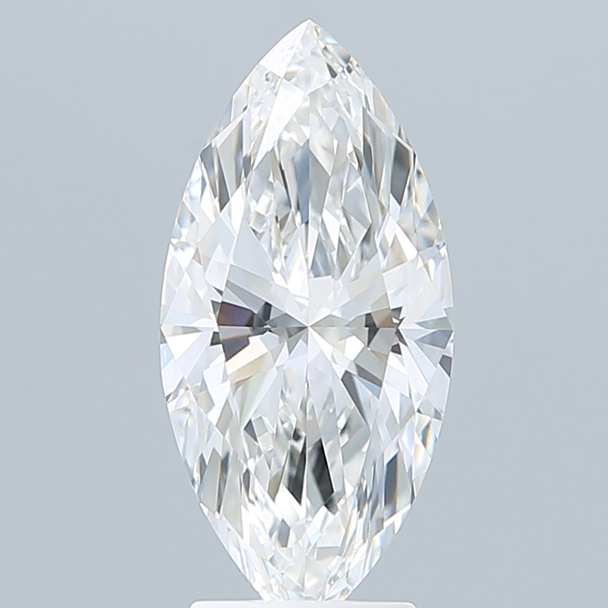 3.21 Carat Marquise Shaped, Ideal Cut, E Color, VVS2 Clarity, IGI Certified Lab Grown Diamond