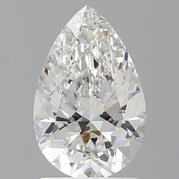 1.60 Carat Pear Shaped, Ideal Cut, F Color, VVS2 Clarity, IGI Certified Lab Grown Diamond