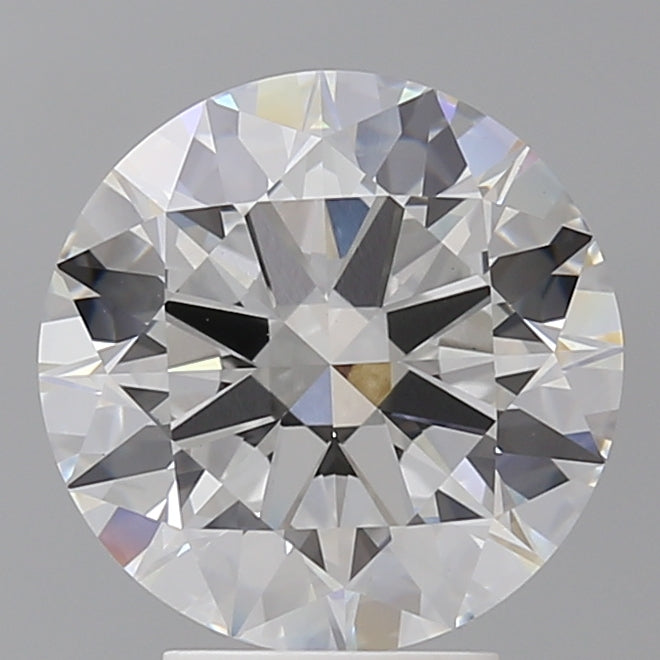 4.03 Carat Round Shaped, Excellent Cut, F Color, VVS2 Clarity, IGI Certified Lab Grown Diamond