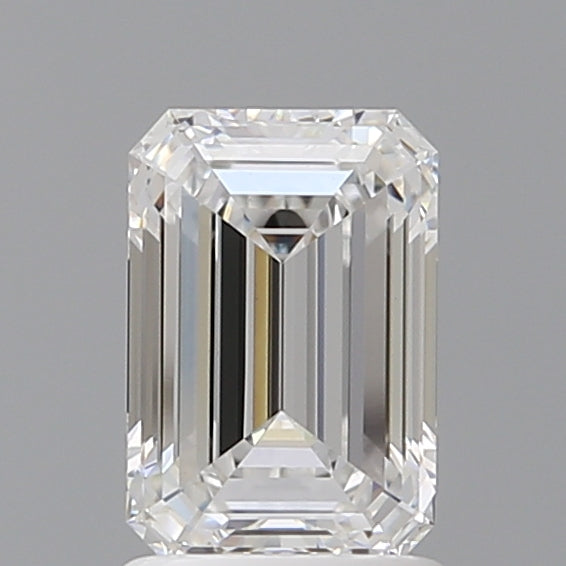 1.58 Carat Emerald Shaped, Ideal Cut, E Color, VVS2 Clarity, IGI Certified Lab Grown Diamond