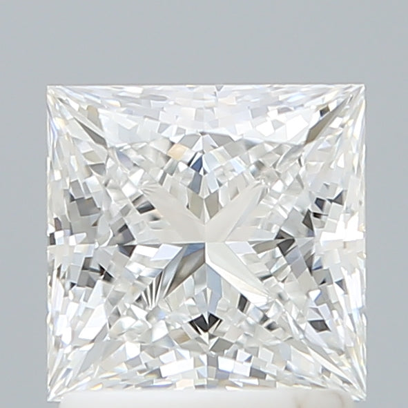1.59 Carat Princess Shaped, Ideal Cut, E Color, VVS2 Clarity, IGI Certified Lab Grown Diamond