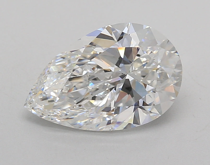 2.01 Carat Pear Shaped, Excellent Cut, E Color, VVS2 Clarity, IGI Certified Lab Grown Diamond