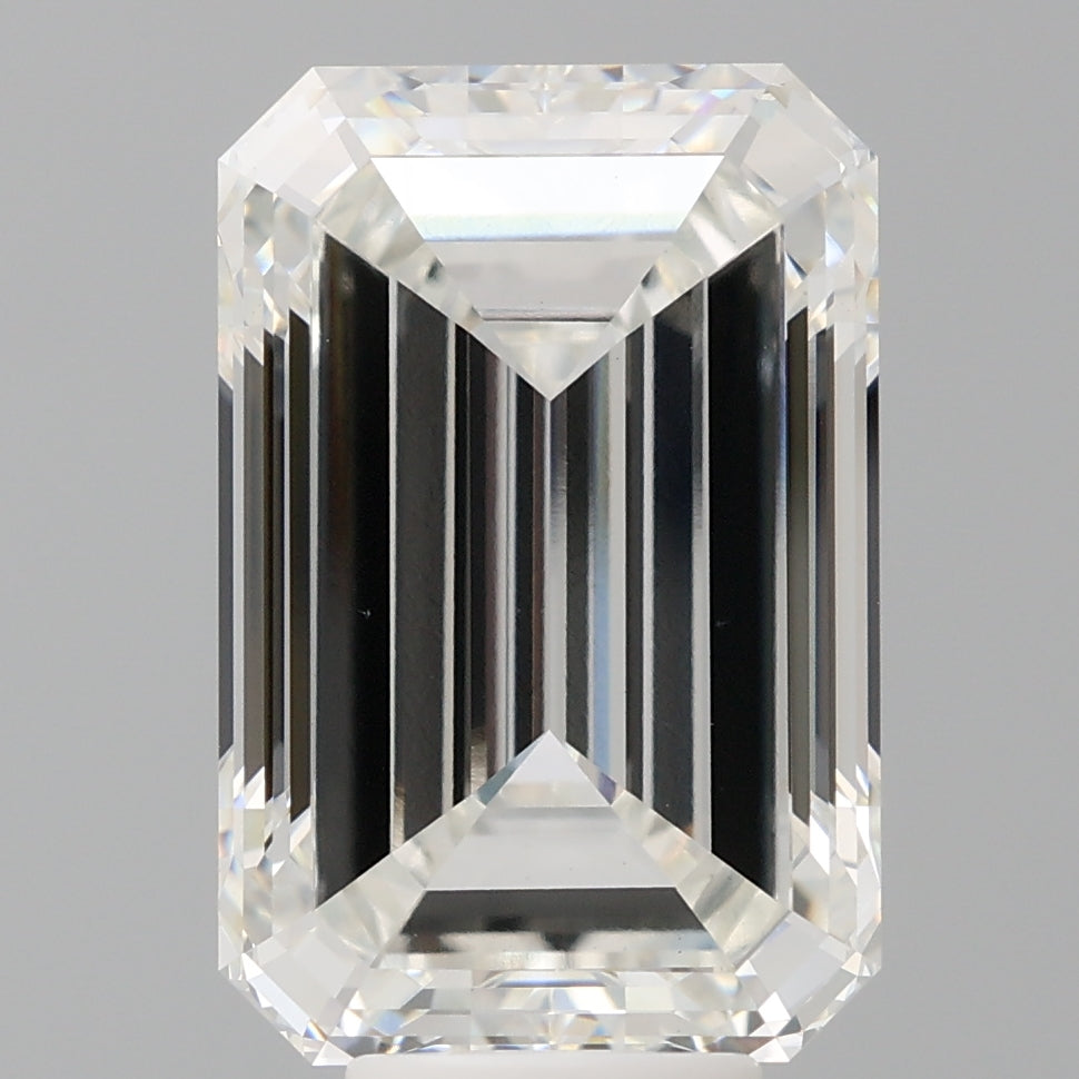 8.51 Carat Emerald Shaped, Excellent Cut, F Color, VVS2 Clarity, IGI Certified Lab Grown Diamond