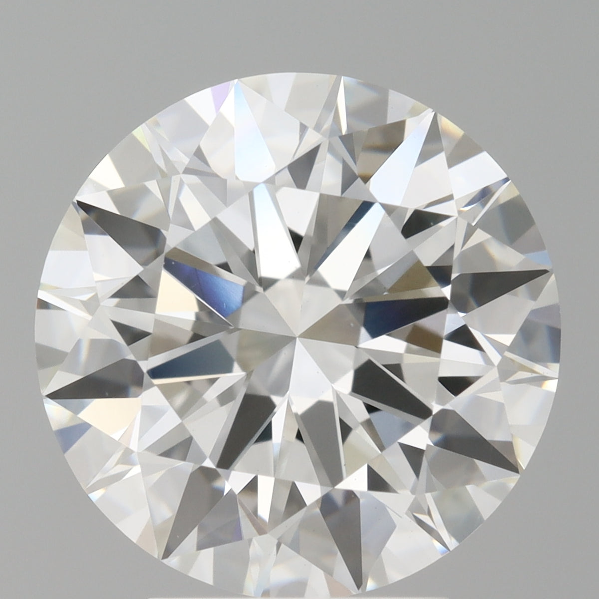 4.08 Carat Round Shaped, Ideal Cut, F Color, VVS2 Clarity, IGI Certified Lab Grown Diamond