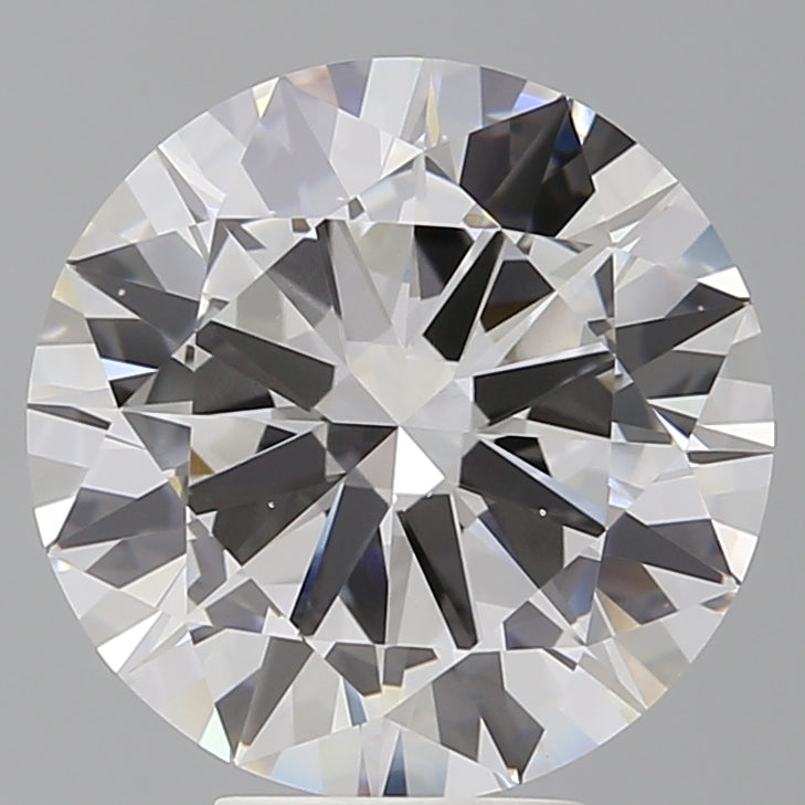 6.04 Carat Round Shaped, Excellent Cut, F Color, VS1 Clarity, IGI Certified Lab Grown Diamond
