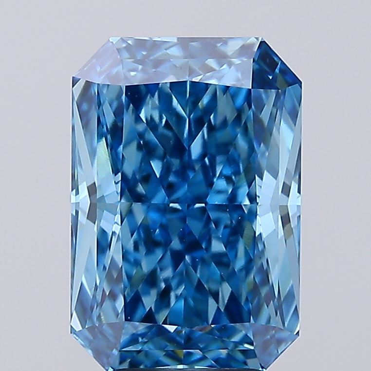 4.15 Carat Radiant Shaped, Ideal Cut, VVS2 Clarity, IGI Certified Lab Grown Diamond