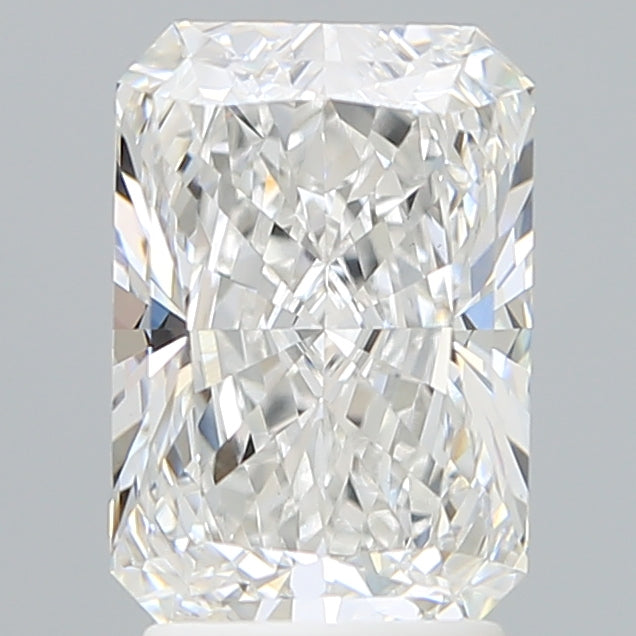 2.74 Carat Radiant Shaped, Ideal Cut, E Color, VVS2 Clarity, IGI Certified Lab Grown Diamond