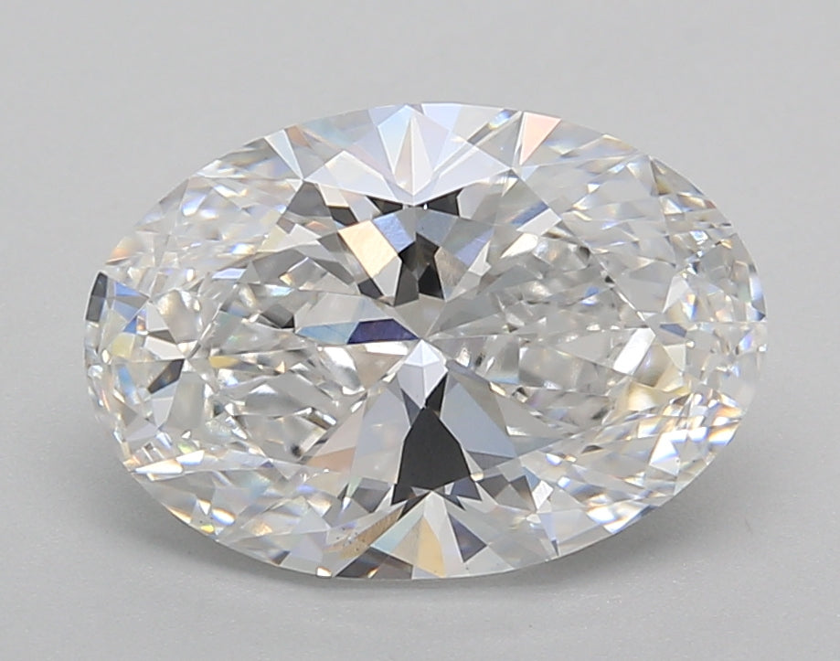3.02 Carat Oval Shaped, Very Good Cut, D Color, VVS2 Clarity, IGI Certified Lab Grown Diamond