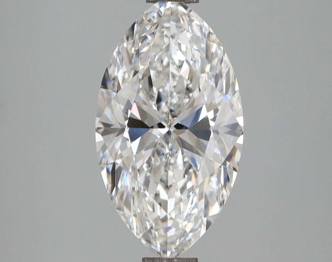 2.52 Carat Marquise Shaped, Ideal Cut, E Color, VVS2 Clarity, IGI Certified Lab Grown Diamond