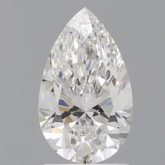 1.52 Carat Pear Shaped, Ideal Cut, D Color, VS1 Clarity, IGI Certified Lab Grown Diamond