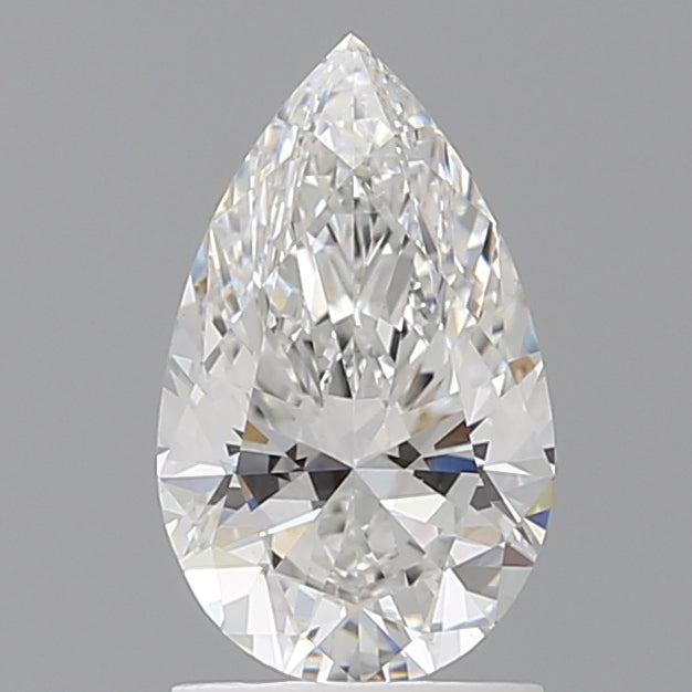 1.58 Carat Pear Shaped, Ideal Cut, E Color, VS1 Clarity, IGI Certified Lab Grown Diamond