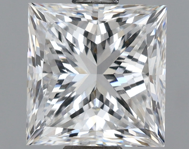 2.01 Carat Princess Shaped, Excellent Cut, D Color, VVS2 Clarity, IGI Certified Lab Grown Diamond
