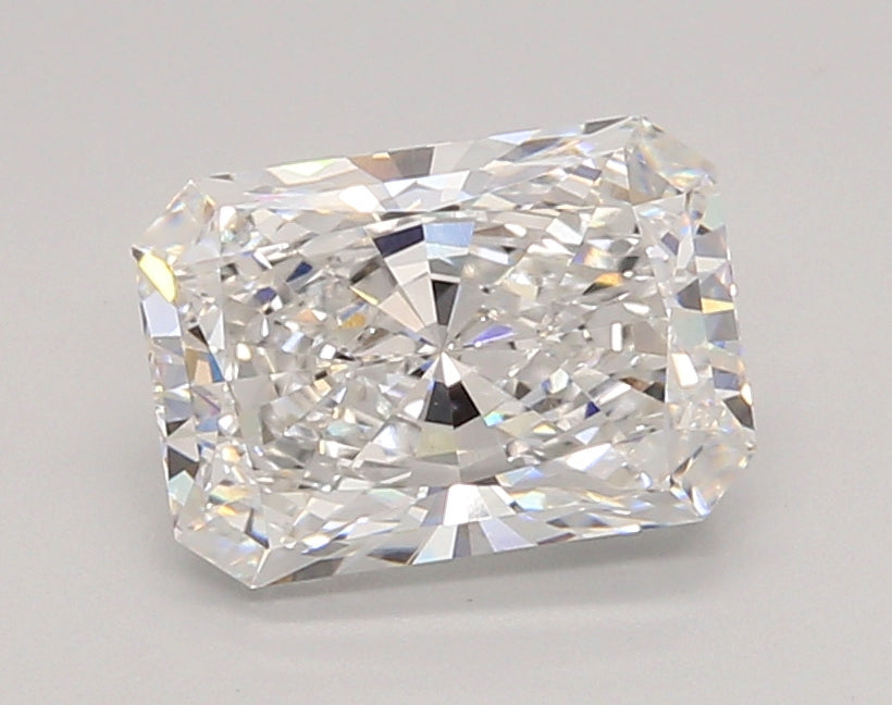 2.05 Carat Radiant Shaped, Ideal Cut, E Color, VVS1 Clarity, IGI Certified Lab Grown Diamond