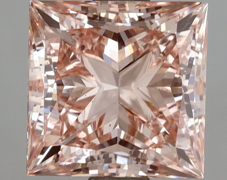 3.04 Carat Princess Shaped, Ideal Cut, VS2 Clarity, IGI Certified Lab Grown Diamond