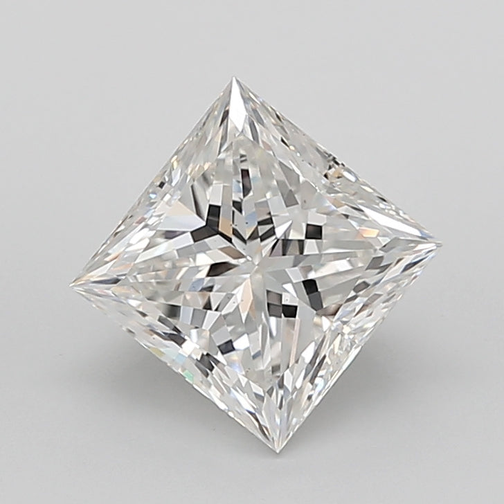 4.03 Carat Princess Shaped, Ideal Cut, G Color, VS1 Clarity, IGI Certified Lab Grown Diamond
