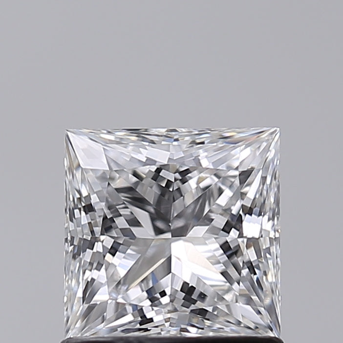 1.03 Carat Princess Shaped, Excellent Cut, D Color, VVS2 Clarity, IGI Certified Lab Grown Diamond