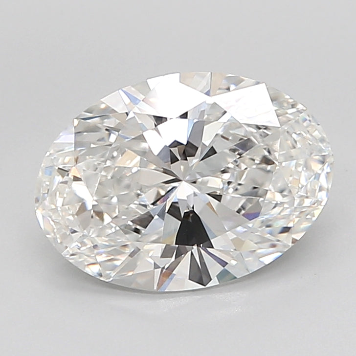 3.06 Carat Oval Shaped, Ideal Cut, E Color, VVS2 Clarity, IGI Certified Lab Grown Diamond