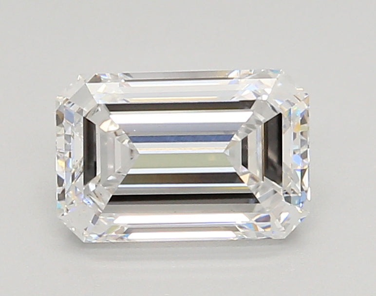 1.54 Carat Emerald Shaped, Ideal Cut, D Color, VS1 Clarity, IGI Certified Lab Grown Diamond