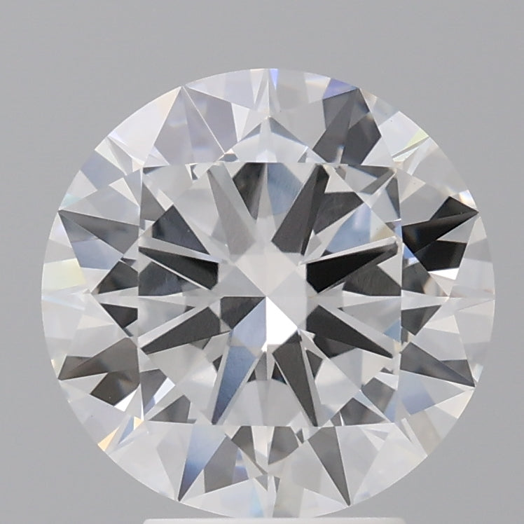 4.05 Carat Round Shaped, Excellent Cut, E Color, VVS2 Clarity, IGI Certified Lab Grown Diamond