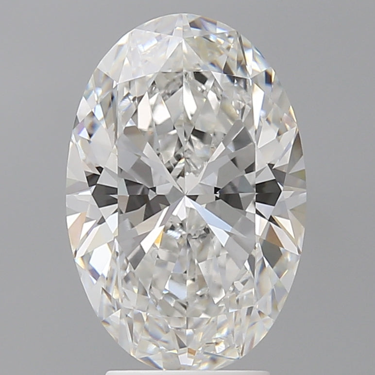 4.03 Carat Oval Shaped, Ideal Cut, F Color, VVS2 Clarity, IGI Certified Lab Grown Diamond