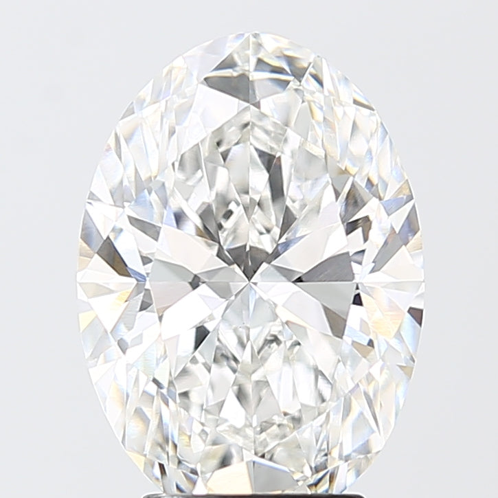 4.08 Carat Oval Shaped, Ideal Cut, E Color, VVS2 Clarity, IGI Certified Lab Grown Diamond