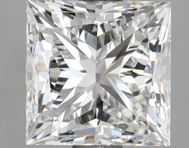 3.02 Carat Princess Shaped, Ideal Cut, D Color, VS1 Clarity, IGI Certified Lab Grown Diamond