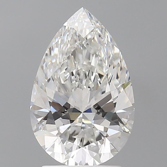 2.59 Carat Pear Shaped, Ideal Cut, E Color, VVS2 Clarity, IGI Certified Lab Grown Diamond