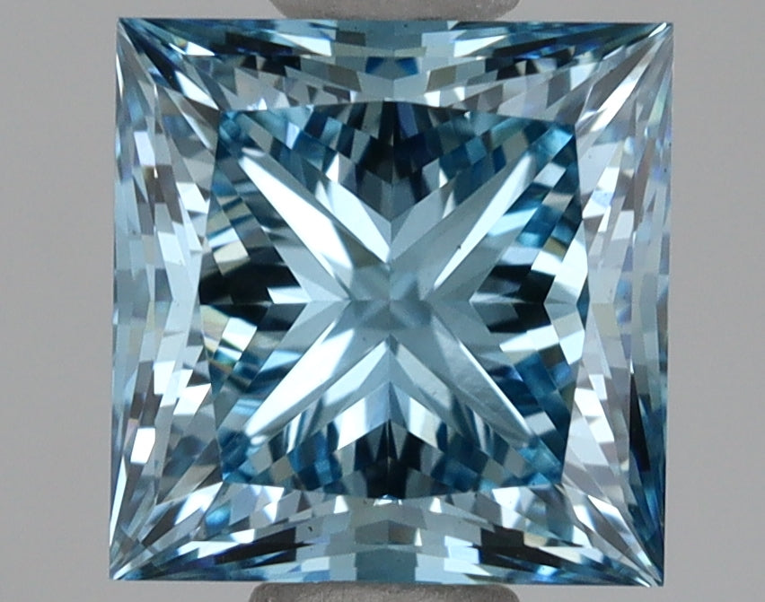 1.65 Carat Princess Shaped, Ideal Cut, VS1 Clarity, IGI Certified Lab Grown Diamond
