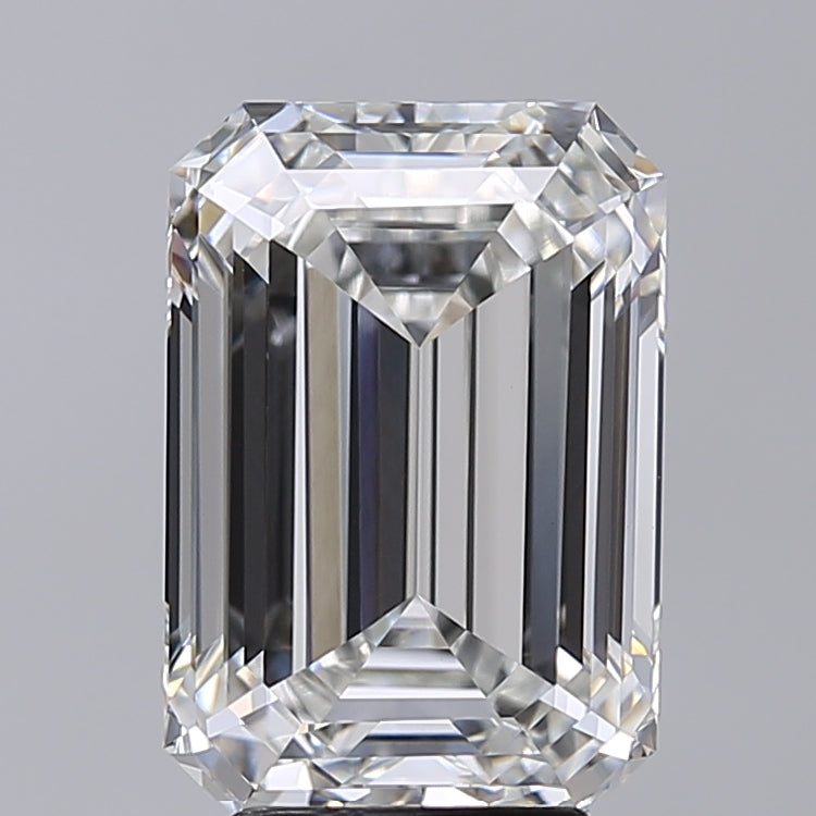 5.00 Carat Emerald Shaped, Excellent Cut, F Color, VVS2 Clarity, IGI Certified Lab Grown Diamond