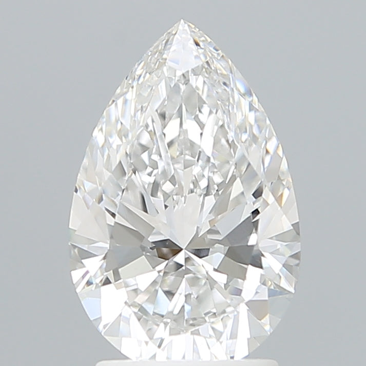2.30 Carat Pear Shaped, Ideal Cut, E Color, VVS2 Clarity, IGI Certified Lab Grown Diamond