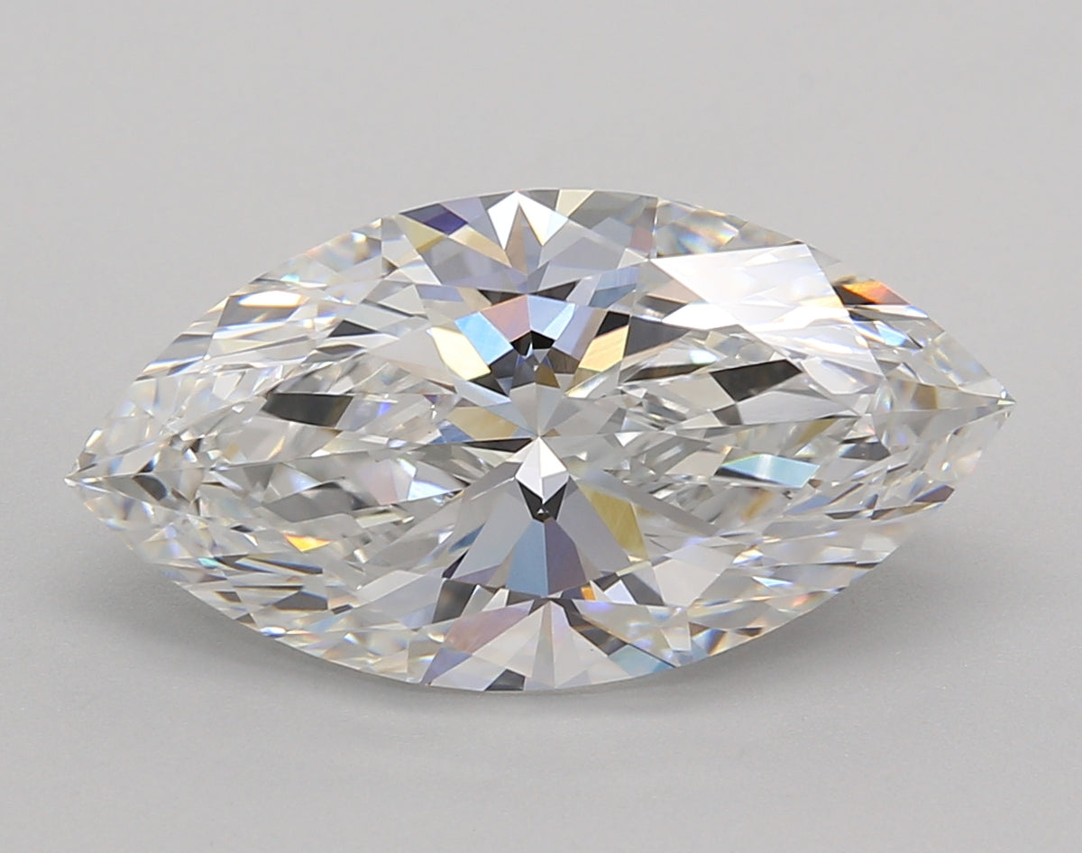 5.01 Carat Marquise Shaped, Excellent Cut, E Color, VS1 Clarity, IGI Certified Lab Grown Diamond