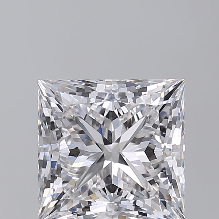 3.27 Carat Princess Shaped, Ideal Cut, F Color, VVS2 Clarity, IGI Certified Lab Grown Diamond