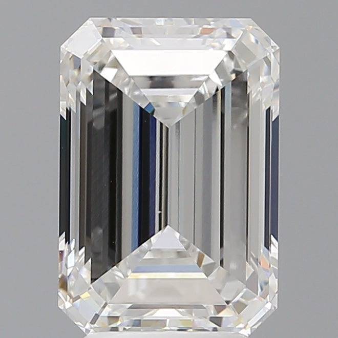4.08 Carat Emerald Shaped, Excellent Cut, F Color, VVS2 Clarity, IGI Certified Lab Grown Diamond