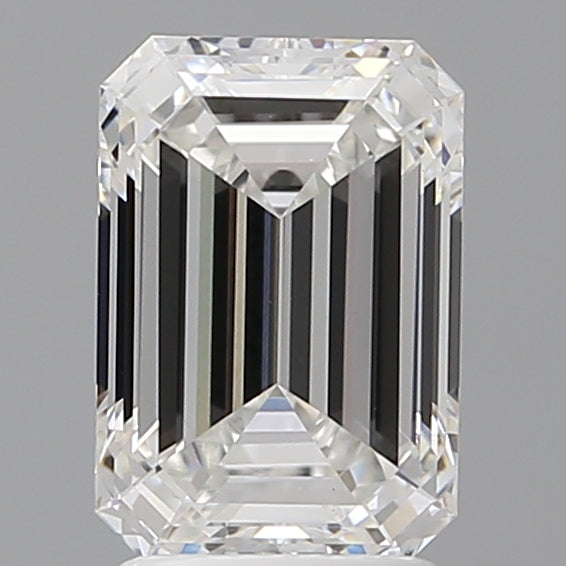 2.57 Carat Emerald Shaped, Ideal Cut, E Color, VVS2 Clarity, IGI Certified Lab Grown Diamond