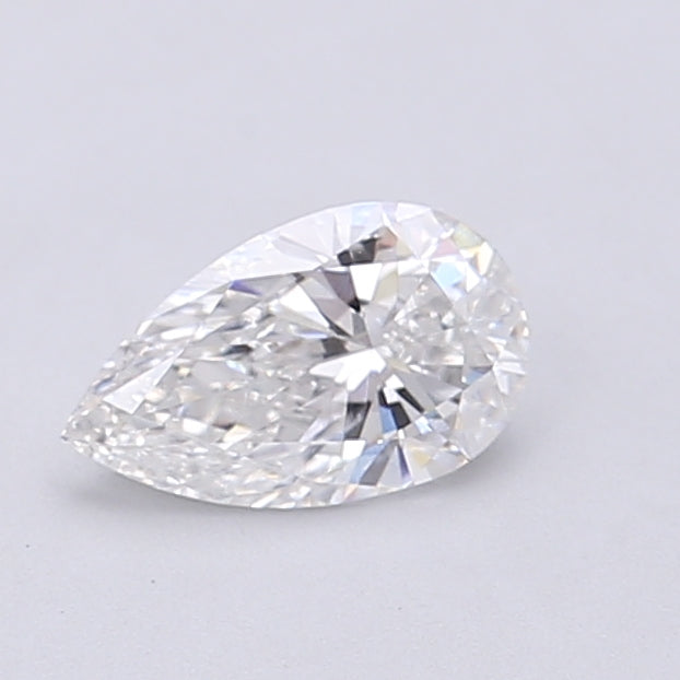 0.57 Carat Pear Shaped, Very Good Cut, E Color, VVS2 Clarity, IGI Certified Lab Grown Diamond