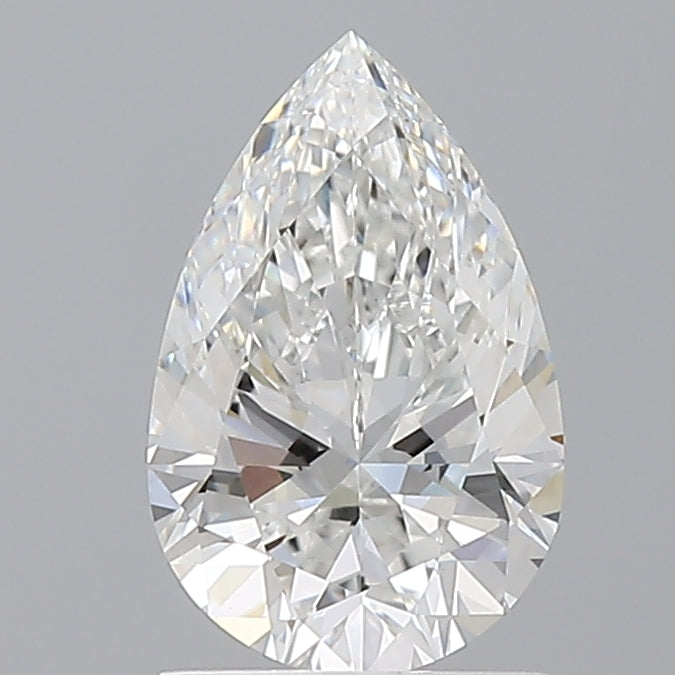 1.50 Carat Pear Shaped, Ideal Cut, E Color, VVS2 Clarity, IGI Certified Lab Grown Diamond