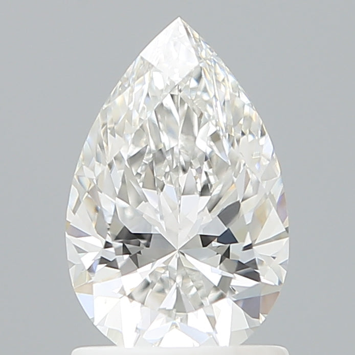 1.29 Carat Pear Shaped, Ideal Cut, E Color, VVS1 Clarity, IGI Certified Lab Grown Diamond